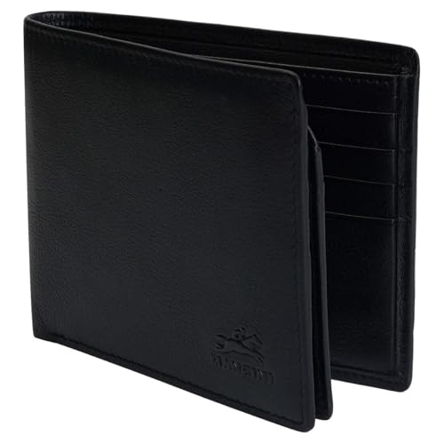 Mancini Sonoma Black RFID Secure Left Wing Wallet, Black, 6800154-BK4