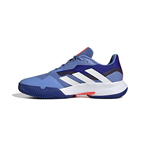 Adidas Hombre CourtJam Control Clay Tennis Shoes, Blue Fusion/Cloud White/Lucid Blue, 42 2/3 EU
