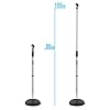 TIGER MCA14-CM Adjustable Microphone Stand with Heavy Round Base - Chrome #3