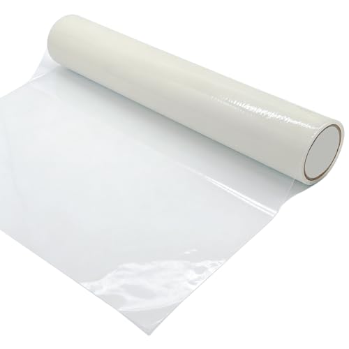 HRJZF Carpet Protector Film,60 cm x 25m Self Adhesive Roll Floor Protector Plastic Dust Sheets for Decorating Cover,60 Micron Painting Waterproof Carpet Protection Film
