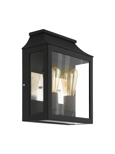 Applique d'extérieur moderne noire GL0732, l'élégance de la véranda
