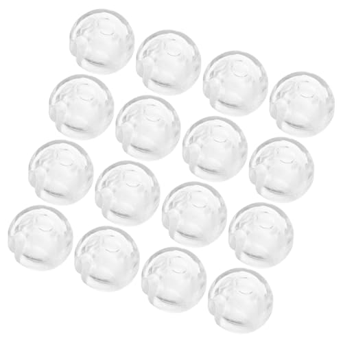 Tofficu 24 Piezas Topes para Cadena de Cuentas Transparentes Accesorios para Persianas y Estores Fijadores para Cortinas Prácticos y Compactos para Ventanas