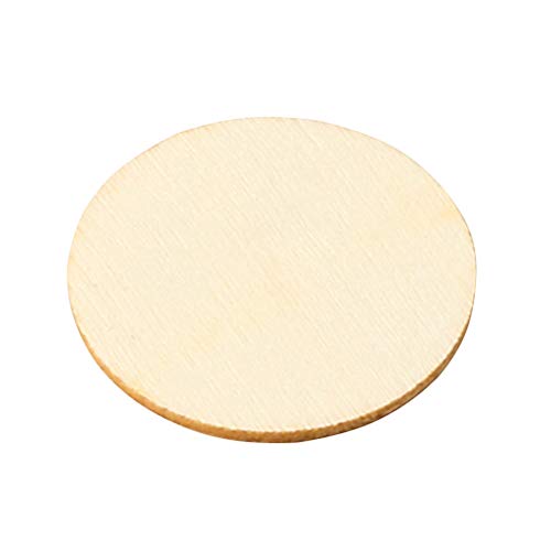 VALICLUD 50pcs Natural Wood Pieces Slice Round Unfinished Wooden Discs for Crafts Centerpieces DIY Ornaments Thanksgiving Decoration - Image 2
