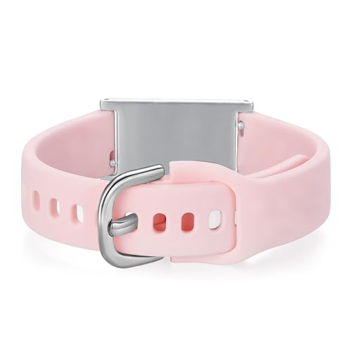 Image of LinnaLove Medical Alert ID Bracelet - Adjustable Silicone Band, Custom or Pre-Engraved Options, QR Code Available