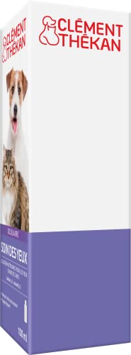 Clément Thékan - Soin des Yeux - Solution Nettoyante pour les Yeux - Chiens et Chats - Nettoie et Élimine les Impuretés - Flacon 100 mL