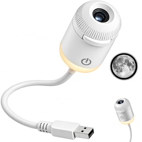YUGAM 2-in-1 Mini Galaxy Projector Night Light, USB Starry Sky Lamp with 360° Rotation, 3 Slide Ceiling & Wall Projection Light for Bedroom, Kids Room, Home Decor & Gifts - Image 2