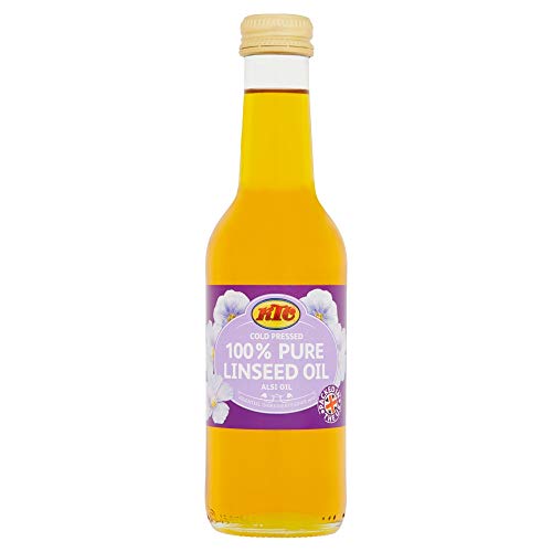 KTC 100% Pure Cold Pressed Linseed / Flaxseed Oil (Alsi Oil) 250ml - Edible