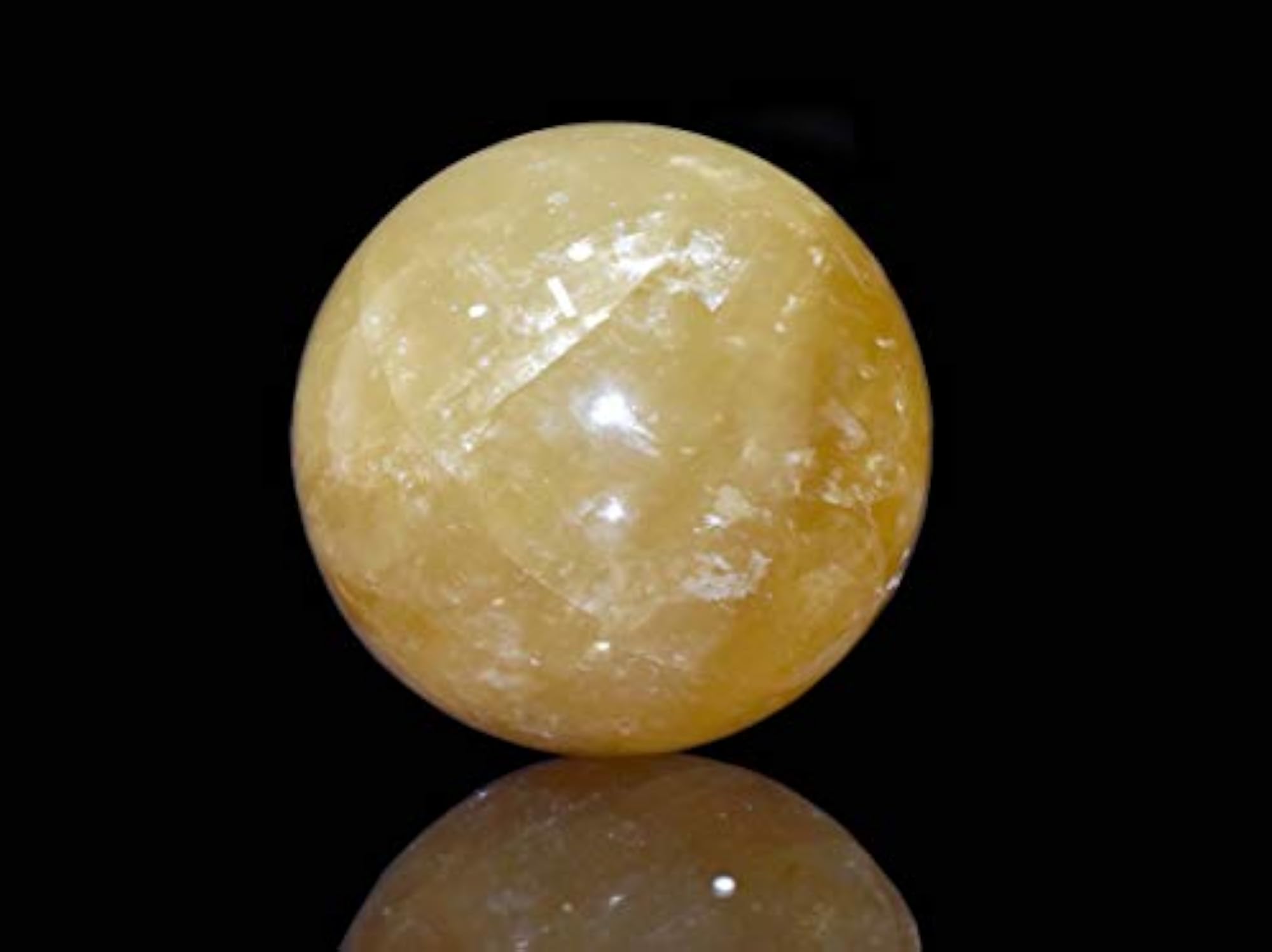 Calcite Sphere Ball for Chakra Balancing, Natural Healing Stone