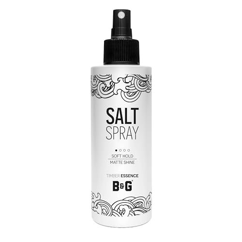 Barbers & Gentlemen Sea Salt Spray, Color Blanco, Spray de Sal Marina Volumen Cabello 150ml Textura Natural Definición Acabado Mate Ideal para Pelo Barbería Peluquería