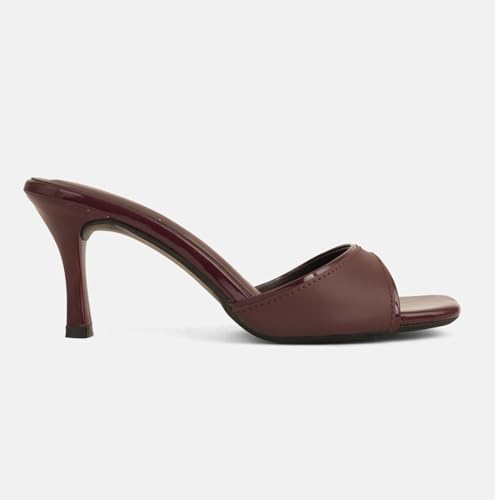 Image of DROP BOLD OPEN TOE SLIM HEELS FOR WOMEN