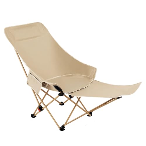 Zuasdvnk Silla de camping plegable - Silla plegable para jardín y terraza | Altura ajustable ergonómica ligera para playa, césped, piscina, balcón