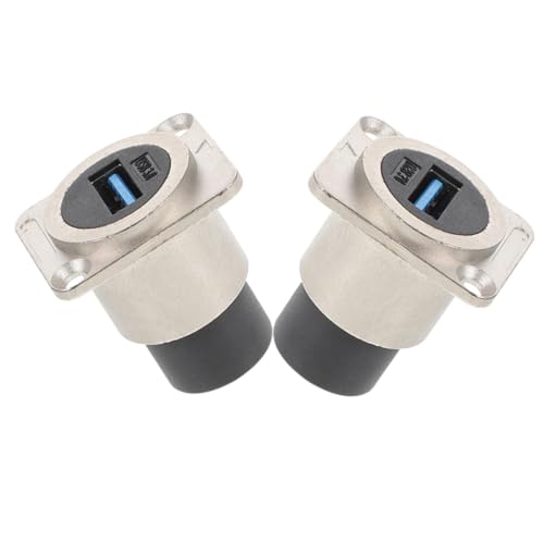 HOODANCOS USB Panel Mount Coupler USB Female Connector for Easy Installation and Material Flush Mount Design Protective Cover for Data Transfer