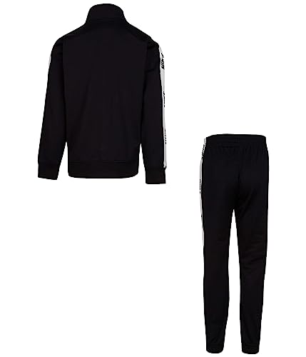 Nike Boy's Tricot Tracksuit Two-Piece Set (Little Kids) Black/White 7 Little Kid #TOP2
