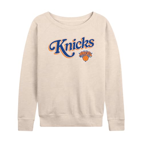 Junk Food NBA - New York Knicks - Flyer - Officially Licensed Women's Lightweight French Terry Pullover
