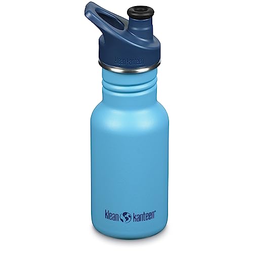 Klean Kanteen Kid Classic Narrow 12oz (w/Sport Cap) Botella, Unisex Adulto, Océano Hawaiano