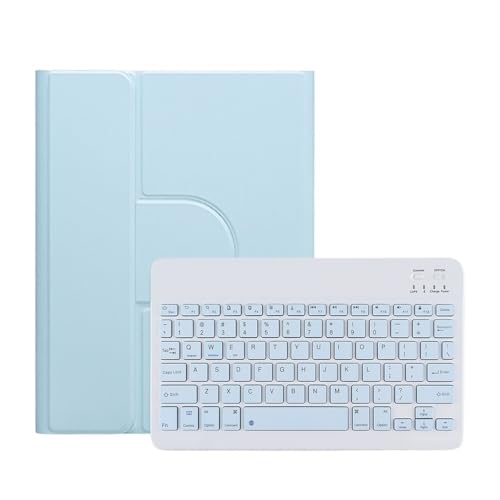 Étui clavier iPad 10e génération 10.9 pouces rotatif 360 bleu ciel
