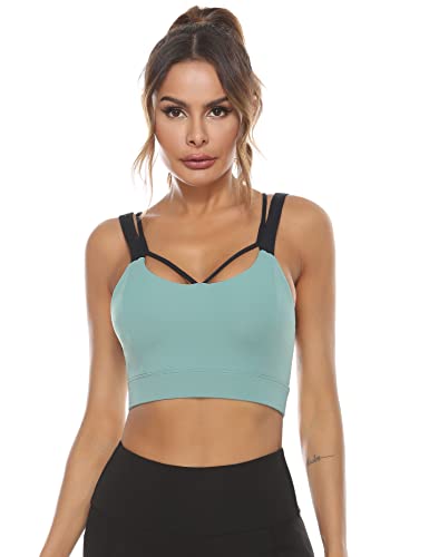Orbescl Soutien Gorge de Sport Femmes Bustier Confortable Yoga Bra Classique Push up Bralette sous-vêtements Haute Élastique Beautiful Back Corset Underwear Brassière Cover