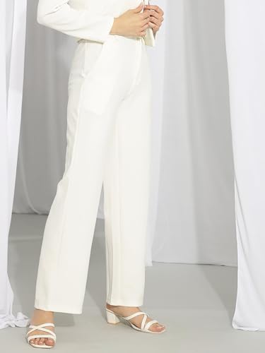 Image of KOTTY Women Straight Fit Casual Pants