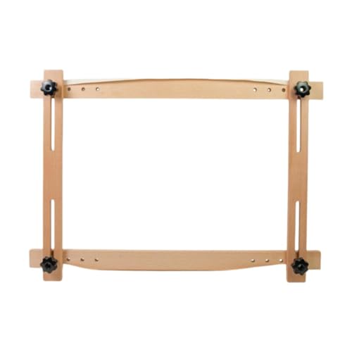 Bastidor para tela con estructura de madera noble y soporte ajustable reversible 2
