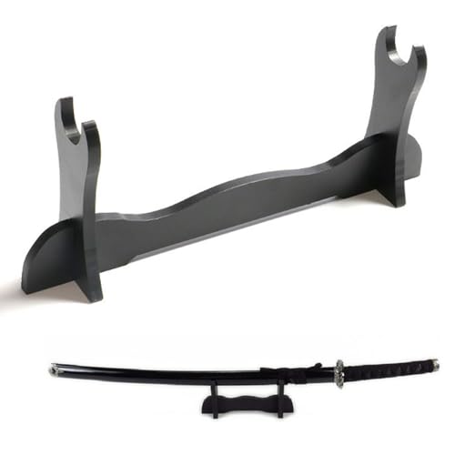 Helweet Schwerthalter, Schwertständer, Katana Ständer, Samurai-Schwertständer, Katana Halterung, Samurai Display Rack, Schwert Rack, für Japanischer Samurai Schwert Gladiator Sword Lichtschwert