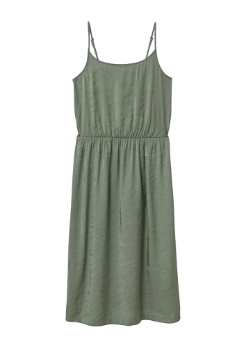 s.Oliver Glänzendes Spaghettiträger-Kleid aus Viskosemix mit elastischer Taille