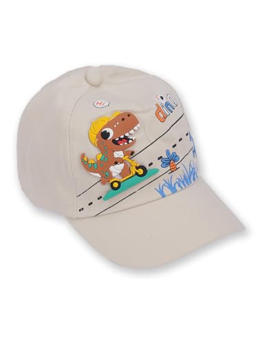 Image of PASSION PETALS Summer Dino Rockstar Baseball Cap for Kids Boys and Girls 2-4Years