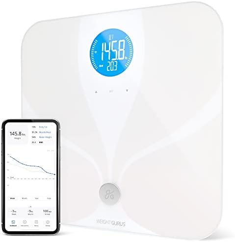 Greater Goods WiFi Weight Scale - Premium Smart Scale Measures & Tracks Weight, BMI, Muscle Mass, Water Weight, Bone Density, and Body Fat | Works with Fitbit, Apple Health & Google Fit