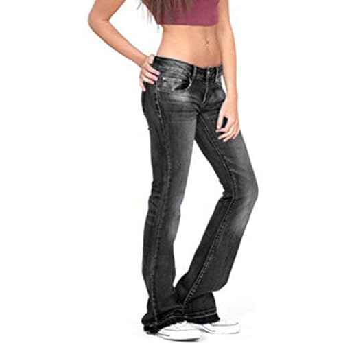 Women's Slim Fit Stretch Comfort Tapered Jeans Vintage Low Rise Casual Denim Pants Solid Outdoor Jeans Trouser4