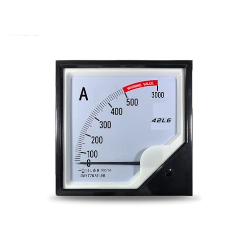 Ampèremètre 42L6 aiguille surcharge tampon AC 600-5A monophasé 42L20
