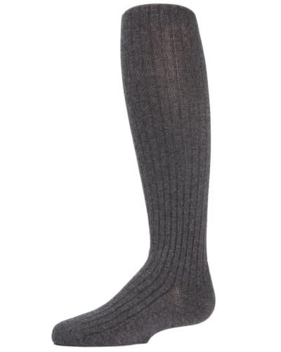 Image of MeMoi Girls Ribbed Cotton Blend Sweater Tights