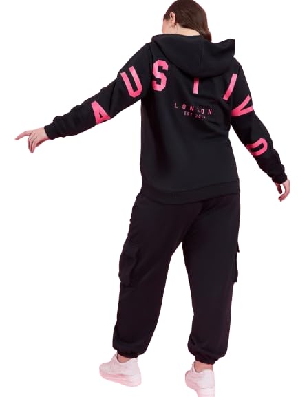 AUSTIVO Women Winter Graphic Pink Co-ord set-picture-51