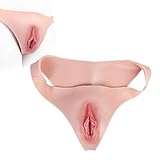 Leyuye Realistische Vagina Slip Versteckte Thong Männer Silikon Fake Vulva Vagina Panty Künstliche Vagina Höschen Transgender Sissy Shemale Crossdresser Cosplay Drag Queen Transvestite Pussy HöSchen