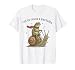 Off to Cause A Kerfuffle Funny Weird Frog Riding Bicycle T-Shirt