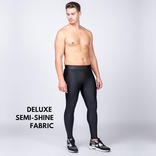 Kapow Meggings Supreme Range - Deluxe Sport Wear Compression Leggings for Men, Fashion Activewear for Yoga & Gym with Pockets2