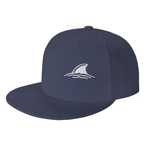 Shark Fin in Water Adjustable Outdoor Baseball Hat Flat Hat2