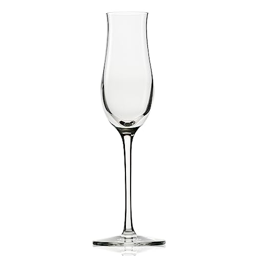 Stölzle Lausitz Grappagläser Grandezza/Grappagläser 6er Set/Schnapsgläser mit Stiel/hochwertige Digestif Gläser/Likörgläser mit Stiel/Schnapsgläser 105 ml