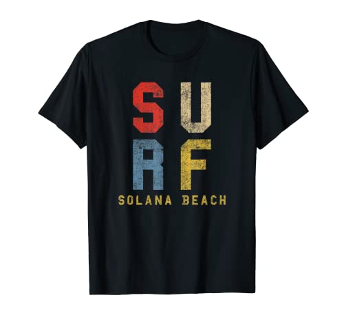 Solana Beach California Shirt Retro Vintage Surfing Tee T-Shirt