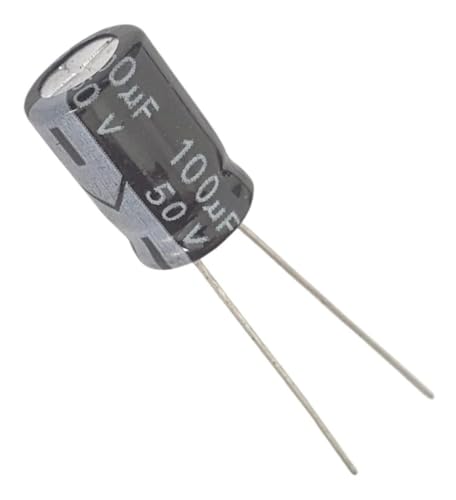 Capacitor Eletrolítico 100uF 50V - Kit 10 Peças