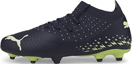 PUMA Future Z 3.4 Firm Artificial Ground Sneaker, Parisian Night-Fizzy Light-Pistachio, 4 US Unisex Big Kid