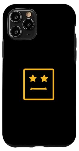 University Varsity-ゴールド ダブルスター スクエアフェイス イエロー スマホケース iPhone 11 Pro 用