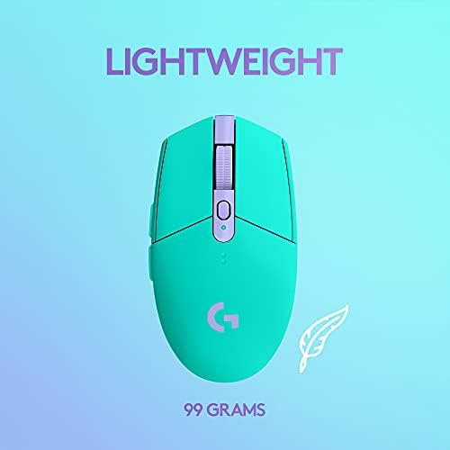 Logitech G305 LIGHTSPEED Wireless Gaming Mouse, HERO Sensor, 12,000 DPI, Lightweight, 6 Programmable Buttons, 250h Battery, On-Board Memory, Compatible with PC, Mac - Green
