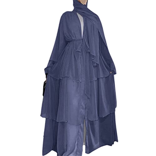 Caftan turc en mousseline supérieure, finitions de style Dubaï et coupe fluide