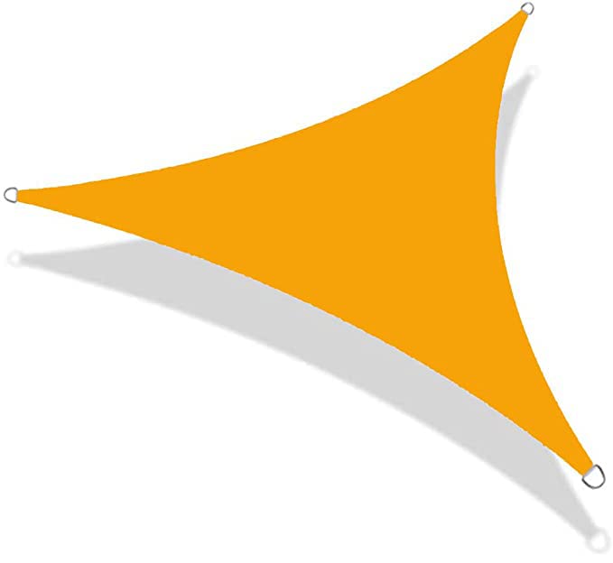 Voile d'ombrage triangle droit pour carport et patio extérieur