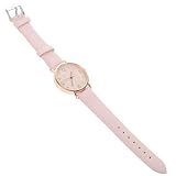 iplusmile Reloj Digital Mujer Elegante con Correa de Cuero PU Rosa, Diseño Simple y Delicado, Cómodo de Llevar y Preciso para Eventos Casuales y Citas