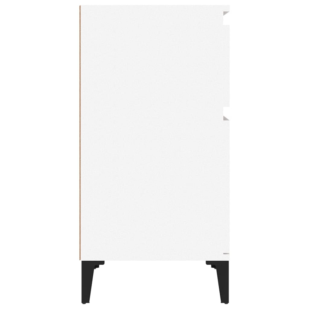 Zeitloser Nachttisch aus Holzwerkstoff mit Stauraum und Wandhalterung – Elegantes Design für Schlafzimmer und Wohnraum, Feuchtigkeitsbeständig & Stabile Aufbewahrung