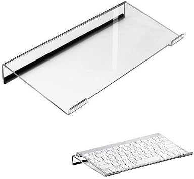 Keyboard Riser, Computer Keyboard Stand, Clear Acrylic Keyboard Tray Holder, Acrylic Keyboard Lift, Ergonomic Computer Keyboard Tray, Keyboard Riser for Desk
