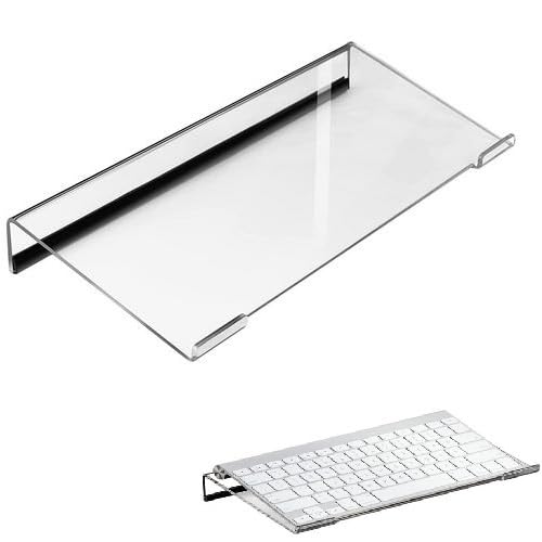 Rialzo Tastiera, Supporto Tastiera Computer, Supporto Vassoio Tastiera In Acrilico Trasparente, Sollevamento Tastiera Acrilico, Vassoio Ergonomico Tastiera Computer, Rialzo Tastiera Per Scrivania