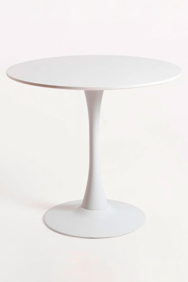 Regalos Miguel - Estilo Nórdico - Mesa Kolio 80 cm - Blanco