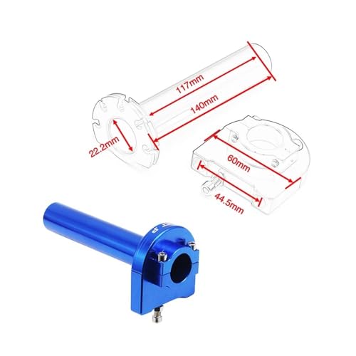 Empuñaduras giratorias rápidas 22 mm con acelerador integrado 4