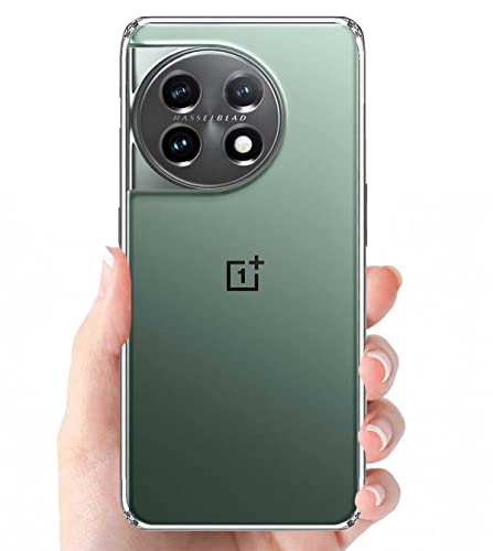 Image of Soft Silicone TPU Back Cover Compatible with OnePlus 11 5G / 1+11 5G, Transparent